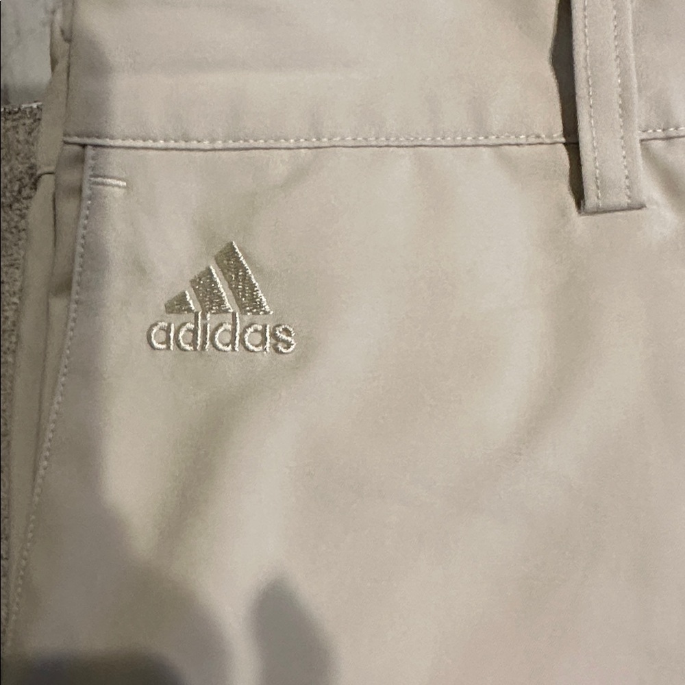 Adidas Beige Trousers with Logo